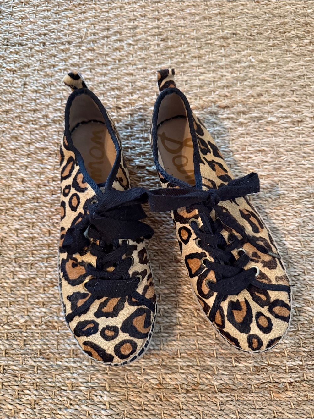 Sam Edelman Leopard-Print Espadrille Sneakers